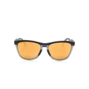 Zwarte Vierkante Frame Spiegelende Zonnebril Oakley , Black , Unisex