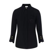 Zwarte Blouse EF Model Elisabetta Franchi , Black , Dames