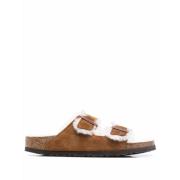 Platte Schoenen voor Vrouwen Birkenstock , Brown , Heren