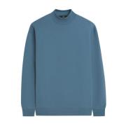 Sportieve Klassieke Sweatshirt met Turtle Neck Cinque , Blue , Heren