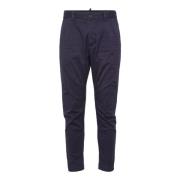 Blauwe Chino Broek Slim Fit Dsquared2 , Blue , Heren