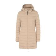 Lange Gewatteerde Jas Irene Cappuccino Kleur Parajumpers , Beige , Dam...