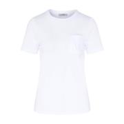 Witte katoenen T-shirt Max Mara , White , Dames