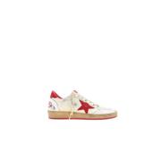 Rode Hiel BallStar Sneakers Golden Goose , Red , Dames