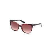 Stijlvolle zonnebril in Bordeaux Gradient Guess , Multicolor , Dames