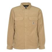 Katoenen Corduroy Shirt Jac Carhartt Wip , Beige , Heren