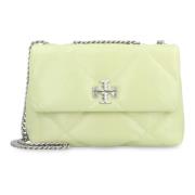 Gewatteerde Leren Schoudertas Tory Burch , Green , Dames