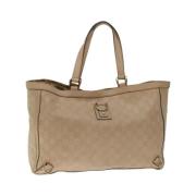 Pre-owned Canvas gucci-bags Gucci Vintage , Beige , Dames