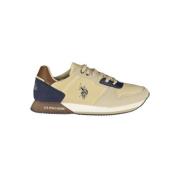 Chique Beige Sneakers met Sportieve Contrastdetails U.s. Polo Assn. , ...