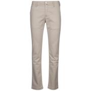 Off-White Gabardine Broek Jacob Cohën , Beige , Heren