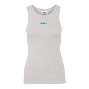 Sportieve Tanktop met Geborduurd Logo Ball , Gray , Dames