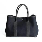 Pre-owned Canvas handbags Hermès Vintage , Black , Dames