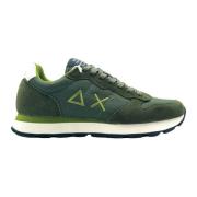 Militaire Sneakers Tom Solid Collectie Sun68 , Green , Heren