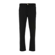 Slim-Fit Zwarte Denim Jeans PT Torino , Black , Heren