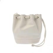 Pre-owned Leather shoulder-bags Hermès Vintage , White , Dames