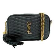 Pre-owned Leather shoulder-bags Yves Saint Laurent Vintage , Black , D...