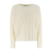 Sprankelende Rhinestone Jumper Ermanno Scervino , Beige , Dames