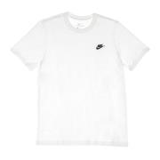 Club Tee Wit/Zwart Korte Mouw T-shirt Nike , White , Heren