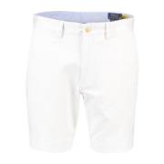 Witte Chino Shorts Katoen Stretch Ralph Lauren , White , Heren