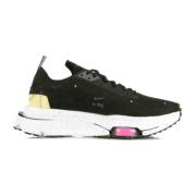 Lage Canvas Sneakers Zwart/Roze Nike , Black , Heren