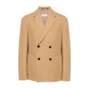 Klassieke Jas M.w. 102 Dries Van Noten , Beige , Heren