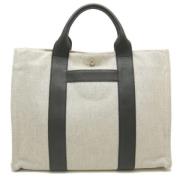 Pre-owned Leather totes Hermès Vintage , Gray , Dames