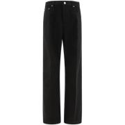 Zwarte Denim Jeans Geth Stijl Rick Owens , Black , Heren