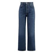 Klassieke 5-pocket straight-leg jeans Agolde , Blue , Dames