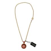 Luxe Gouden Charme Ketting Dolce & Gabbana , Yellow , Heren