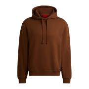 Relaxed fit hoodie Hugo Boss , Brown , Heren