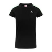 Korte Mouw T-Shirt 222 Banda Apani Kappa , Black , Dames