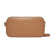 Stijlvolle Leren Dames Tas Patrizia Pepe , Beige , Dames