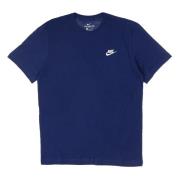 Midnight Navy/White Club Tee T-Shirt Nike , Blue , Heren