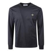 Casual Katoenen T-shirt Stone Island , Blue , Heren