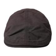 Bruine Nylon Newsboy Cap Dolce & Gabbana , Brown , Heren