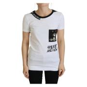 Chic Monochrome 'Hier en Nu' Katoenen T-shirt Dolce & Gabbana , White ...