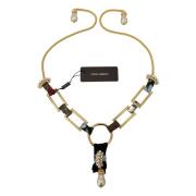 Weelderige Gouden Messing Kralenketting Dolce & Gabbana , Yellow , Dam...