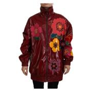 Maroon Floral Luxe Jacket Dolce & Gabbana , Multicolor , Heren