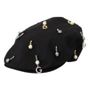 Klassieke Zwarte Newsboy Hat Dolce & Gabbana , Black , Heren