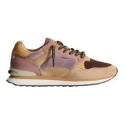 Leren Velvet Sneakers Memory Foam Voering Hoff , Multicolor , Dames