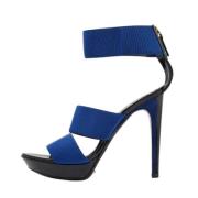 Pre-owned Canvas sandals Fendi Vintage , Blue , Dames