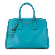 Pre-owned Leather prada-bags Prada Vintage , Blue , Dames