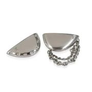 Pre-owned Metal earrings Louis Vuitton Vintage , Gray , Dames