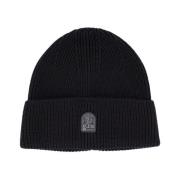 Ribgebreide Beanie Muts Parajumpers , Black , Heren