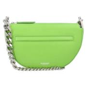 Leather shoulder-bags Burberry , Green , Dames