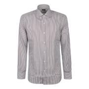 Klassieke Lange Mouw Shirt Barba Napoli , Multicolor , Heren