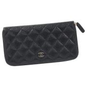 Pre-owned Leather handbags Chanel Vintage , Black , Dames