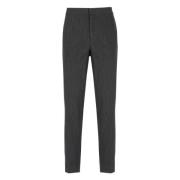 Grijze Wol Pinstriped Broek Fabiana Filippi , Gray , Dames