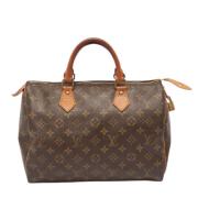 Pre-owned Canvas louis-vuitton-bags Louis Vuitton Vintage , Brown , Da...