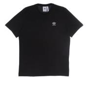 Zwart Essential Tee Crew Neck T-shirt Adidas , Black , Heren